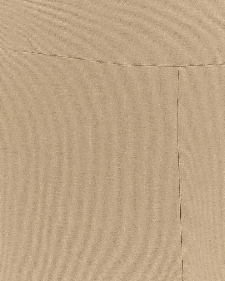 Beige high waisted leggings