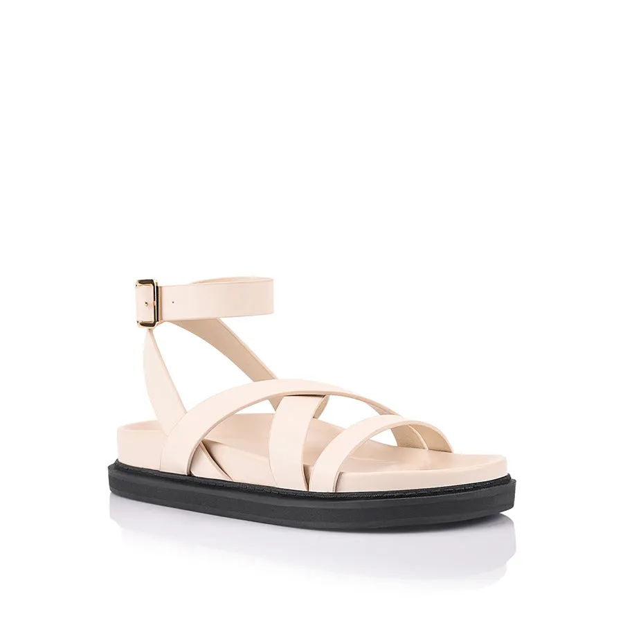 Brianna Footbed Sandals - Bone