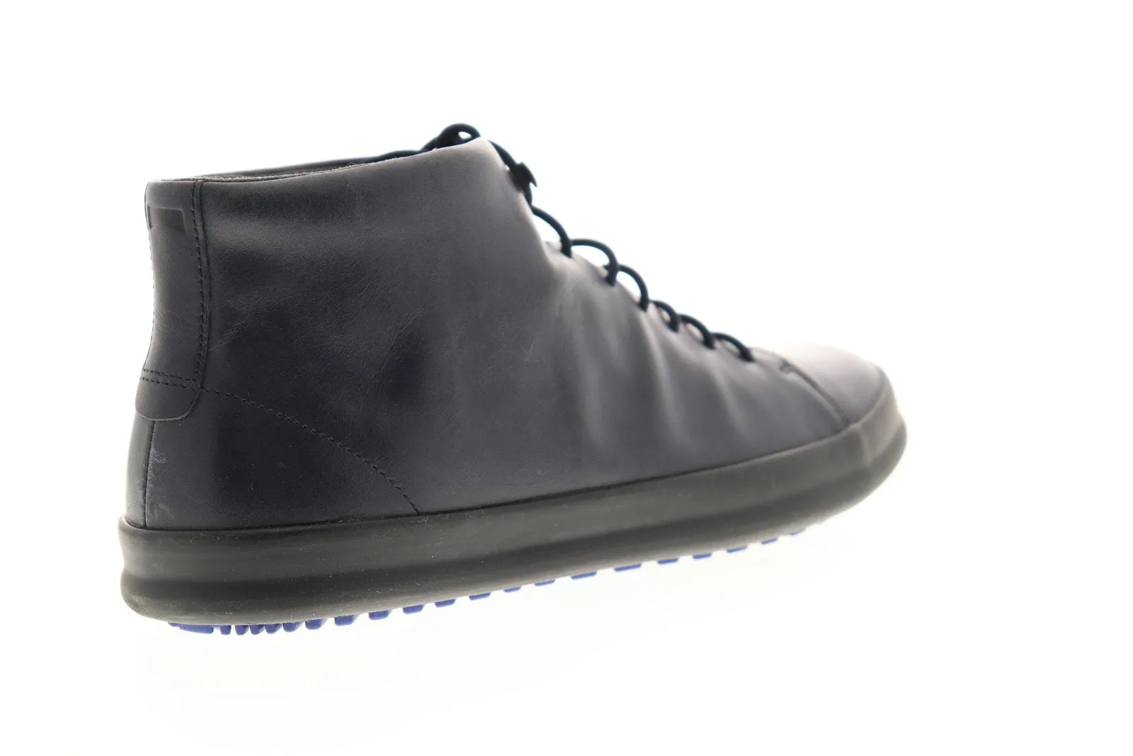 Camper Chasis K300236-006 Mens Blue Leather High Top Lace Up Euro Sneakers Shoes