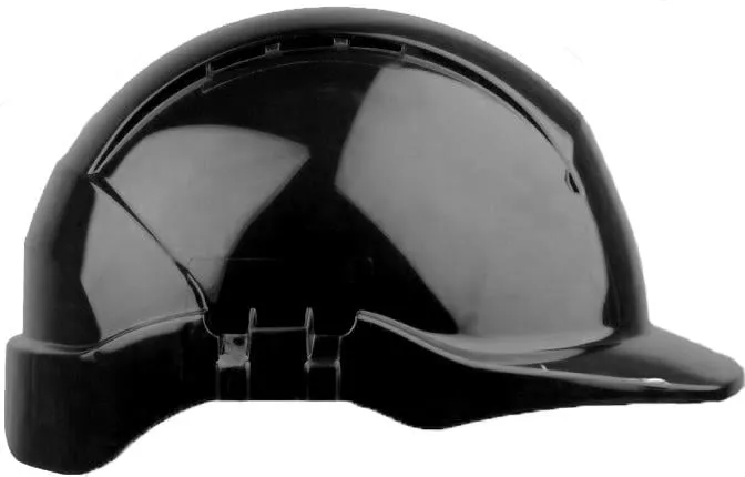 Centurion - Concept Black Safety Helmet - Vented - Slip Ratchet - (310g Weight) - [CE-S09CKF]
