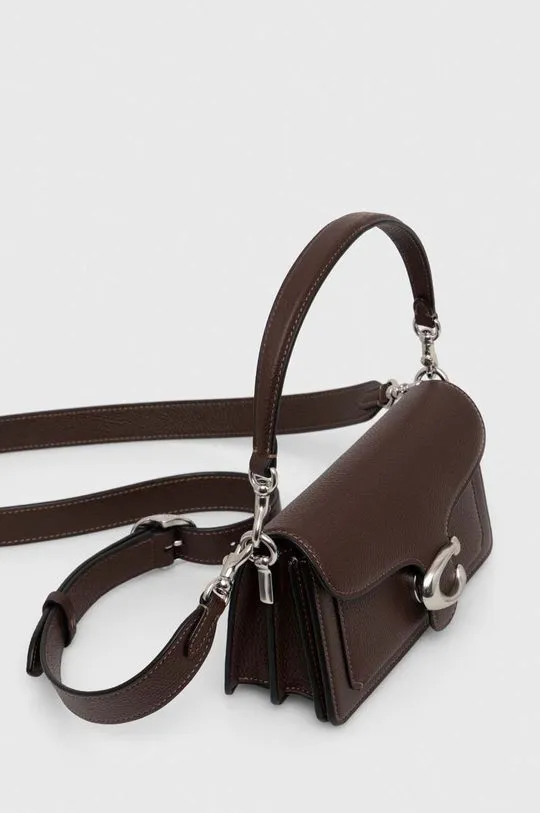 Coach leather handbag Tabby Shoulder Bag 20 brown color