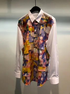 Comme des Garons SHIRT Futura patchwork shirt