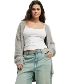 Cotton On Women's Cotton On Faux Hair Longline Cardigan