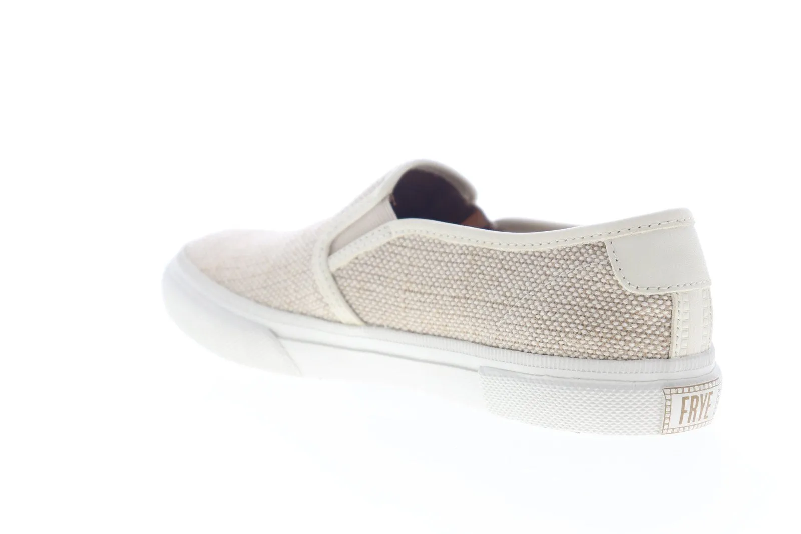 Frye Gia Canvas Slip On 70063 Womens Beige Tan Low Top Lifestyle Sneakers Shoes
