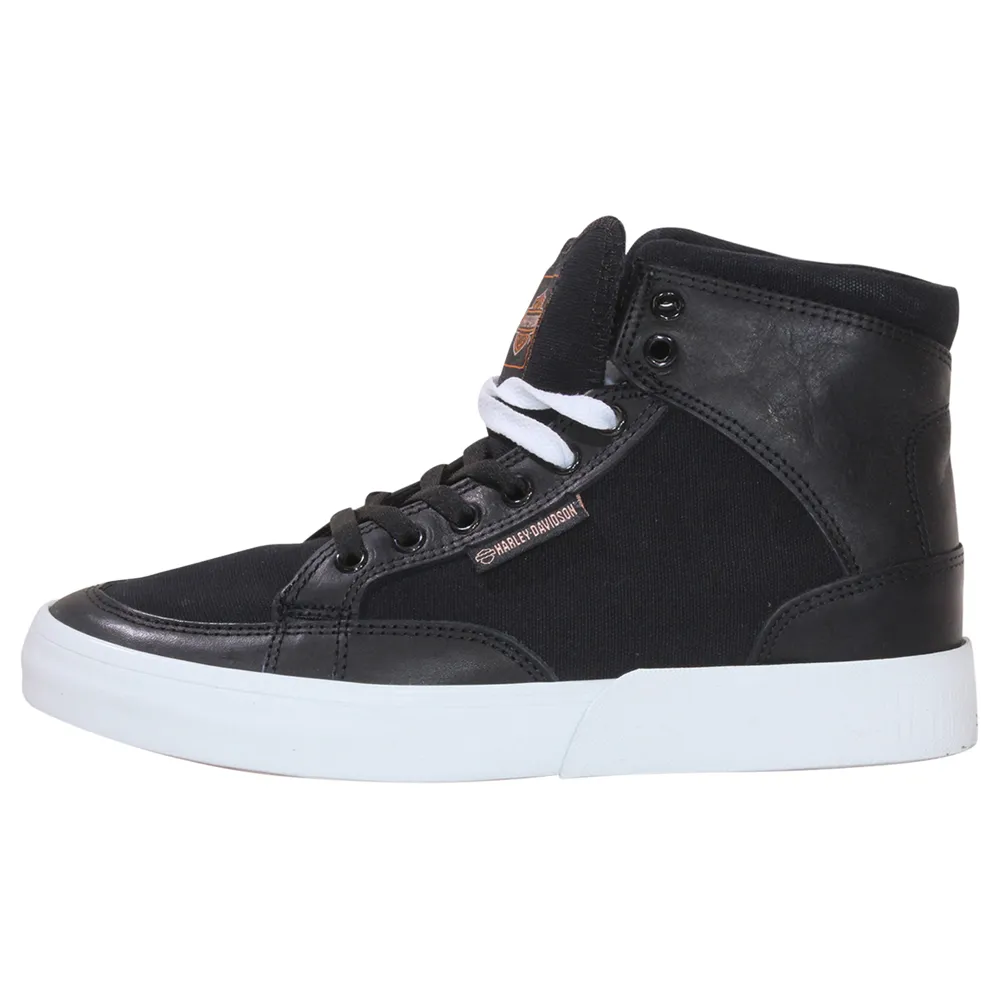 Harley-Davidson Men's Rosemont Sneakers Lace Up High-Top Shoes Black Sz. 8.5