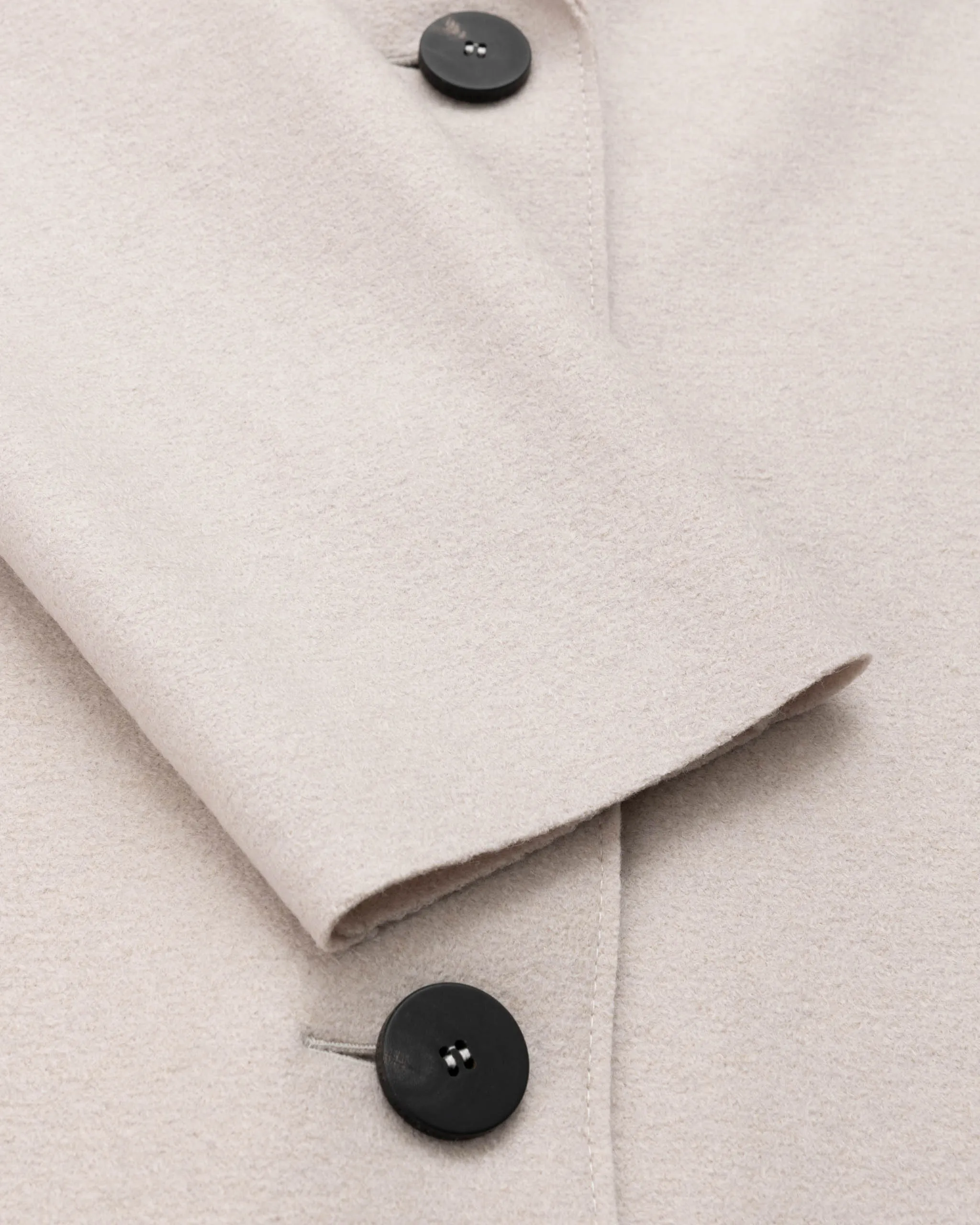 HARRIS WHARF Pressed Wool Coat