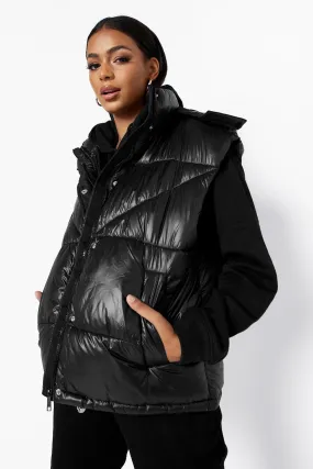 High Shine Oversized Vest