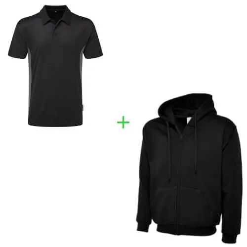 Hoodie + Elite Polo Shirt