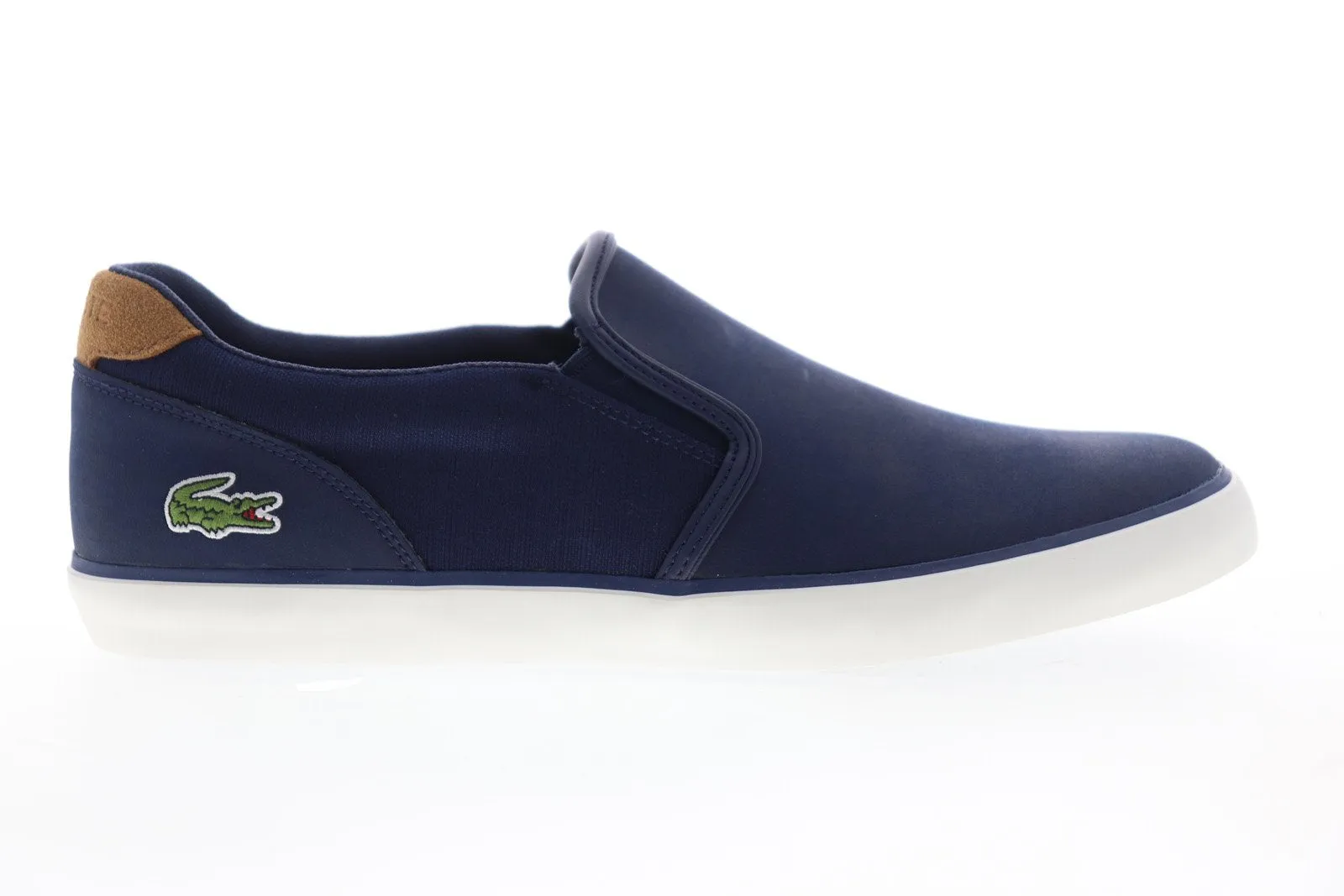 Lacoste Jouer Slip 119 2 CMA Mens Blue Leather Low Top Lifestyle Sneakers Shoes