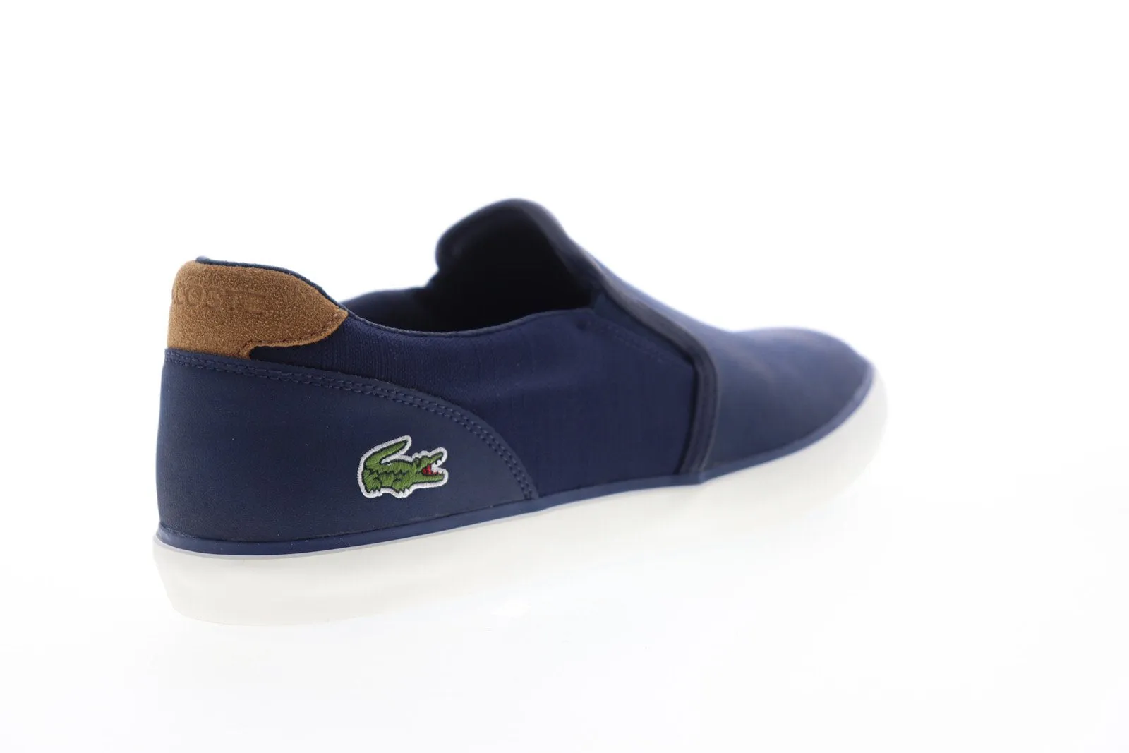 Lacoste Jouer Slip 119 2 CMA Mens Blue Leather Low Top Lifestyle Sneakers Shoes