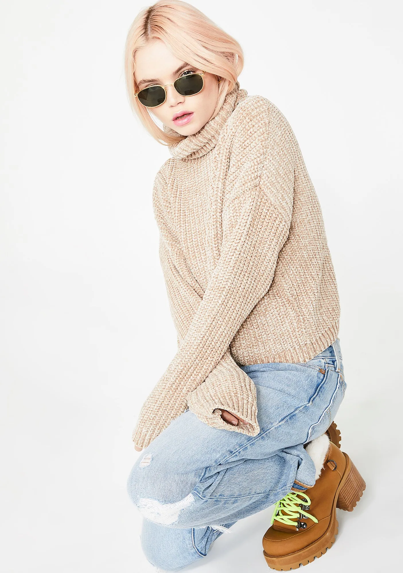 Mocha Knit Sweater-
