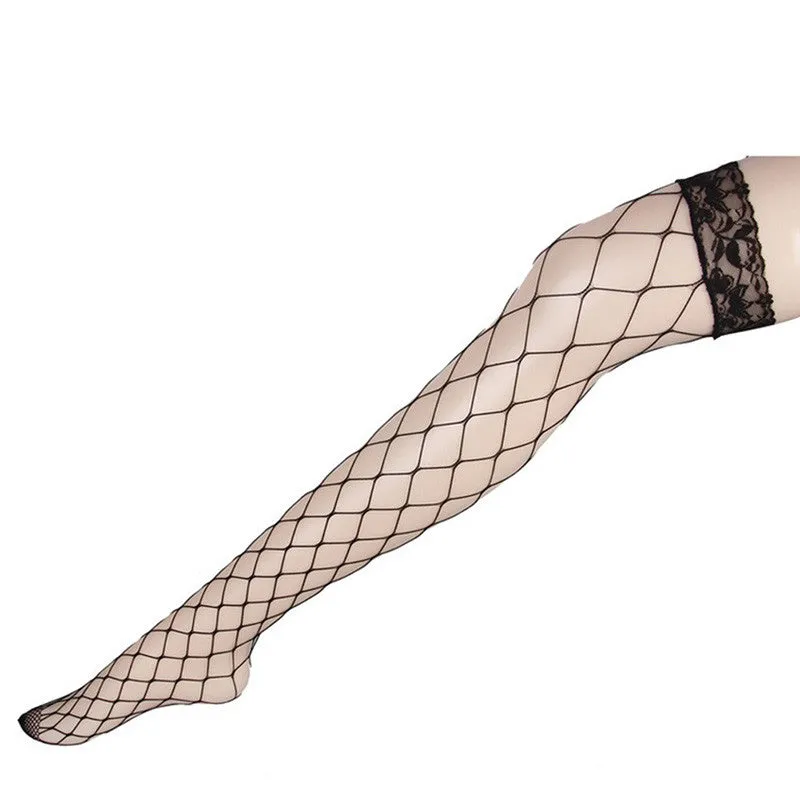 New Women's Sexy Lace Top Mesh High Thigh Stockings Pantyhose Long StockingSM6