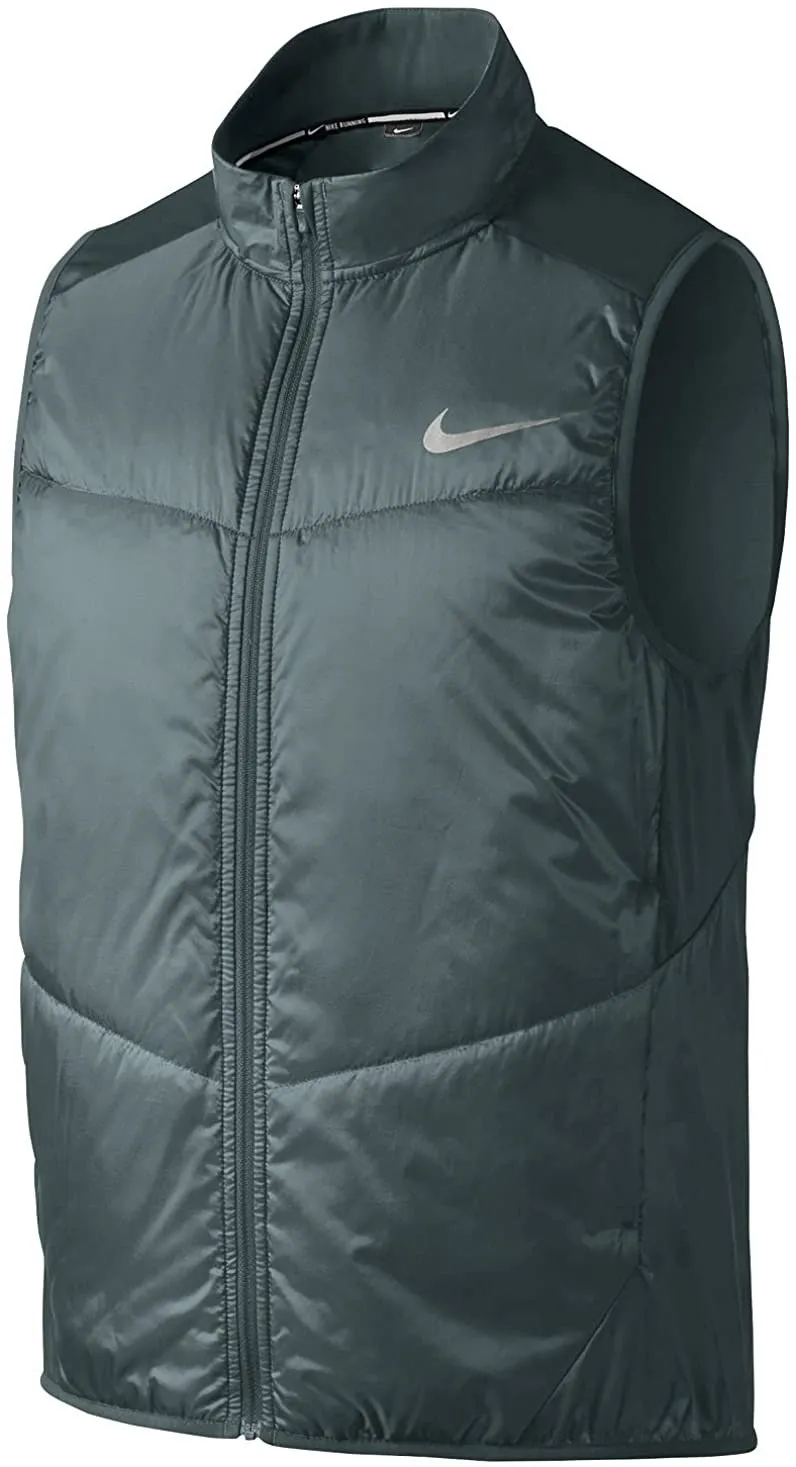 Nike Men's Polyfill Running Vest Green Small