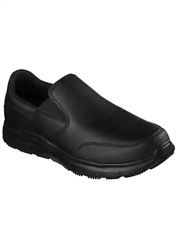 Work Mens Black Slip Resistant Flex Advantage SR-Bronwood Trainers by Skechers | Look Again